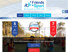 Tablet Screenshot of friendsinsport.co.za